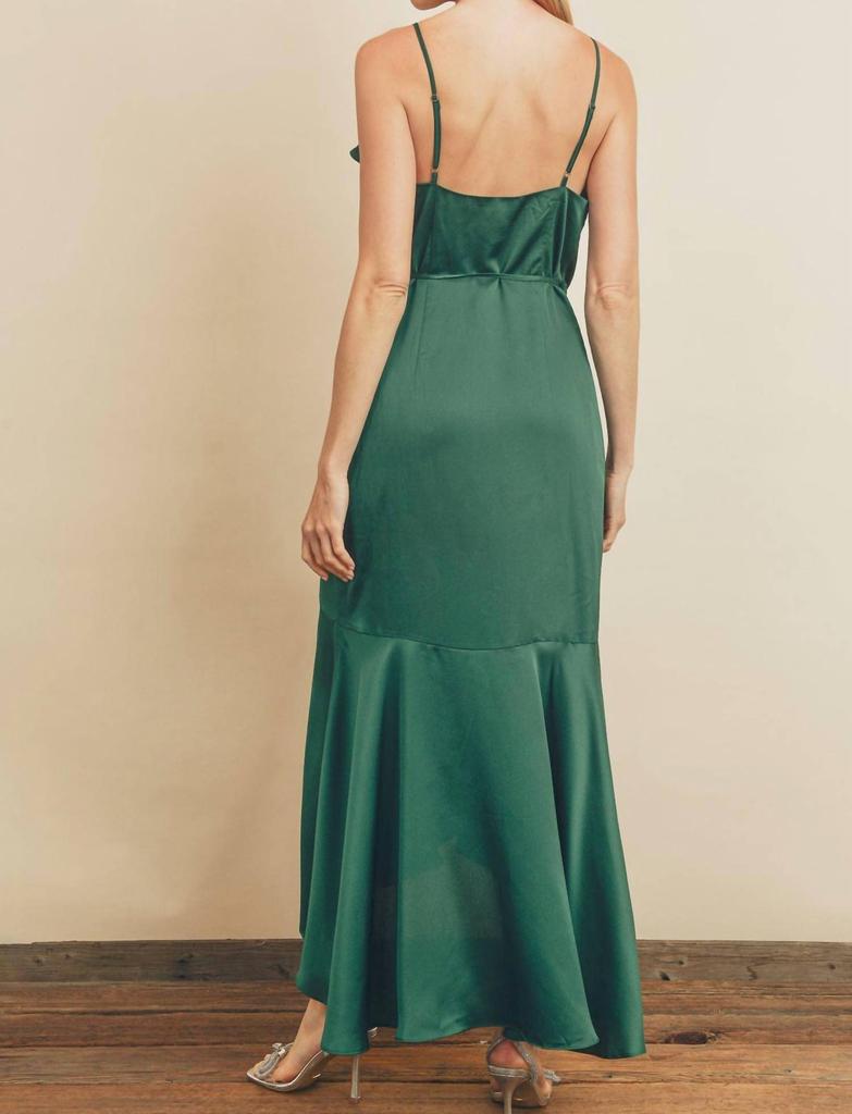 Dress Forum Dress Forum - Satin Tulip Wrap Midi Dress