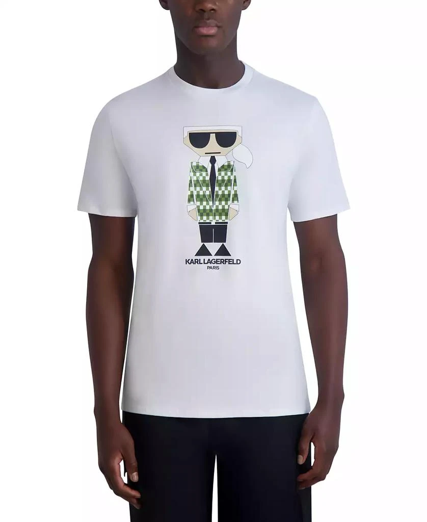 Karl Lagerfeld Paris Men's Slim-Fit Cocktail Karl Blazer Graphic T-Shirt 1