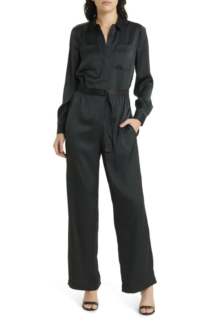 Frances One Shoulder Satin Romper Frances One Shoulder Satin Romper