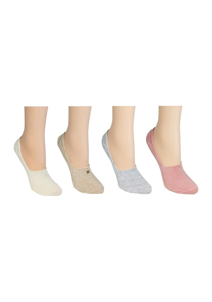 Sam Edelman 4 Pack Cotton No-Show Liner Socks