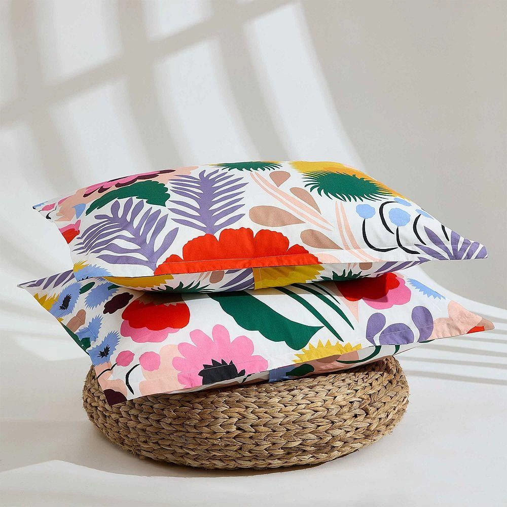 marimekko Ojakellukka Cotton Percale 3 Piece Duvet Cover Set, King 5