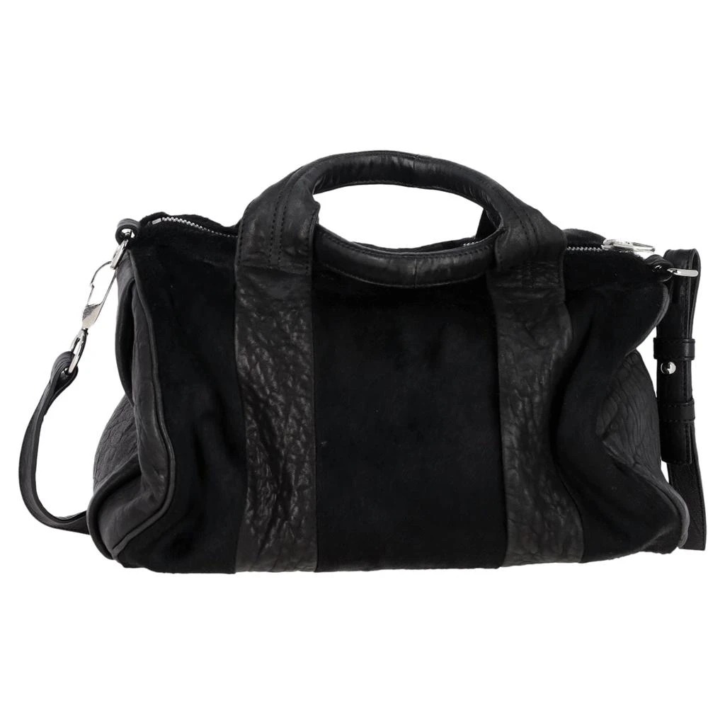 Alexander Wang Alexander Wang Pebbled Rocco Duffle in Black Lambskin Pony Hair 1