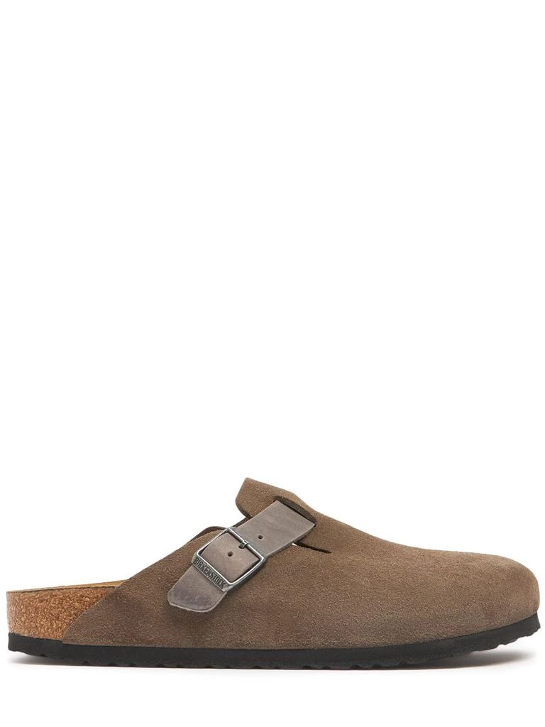 Birkenstock Boston Suede & Oiled Leather Mules 1