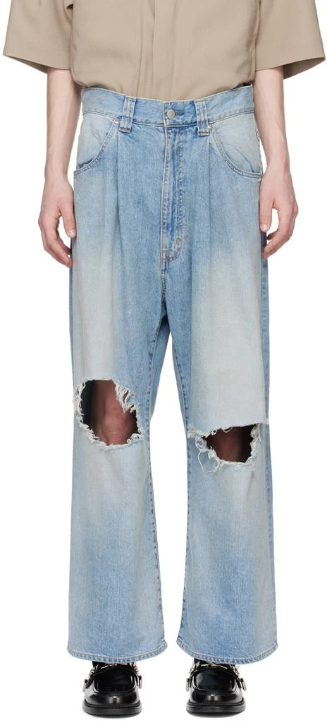 JieDa Blue Damage Jeans 1