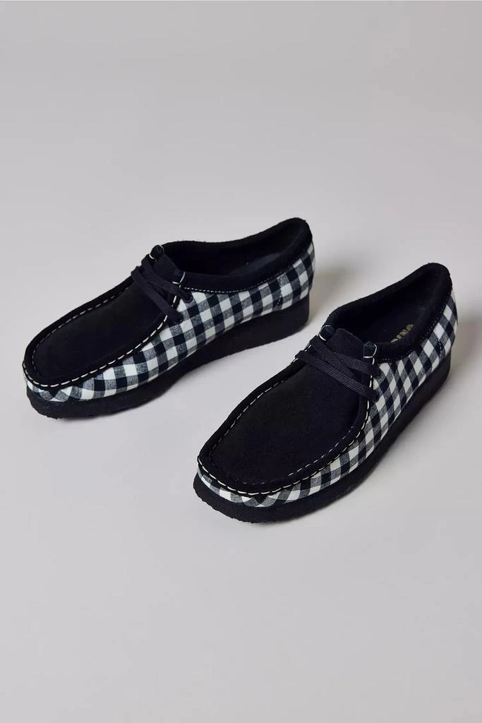 Clarks Clarks Women's Wallabee Black & White Gingham Shoe 1