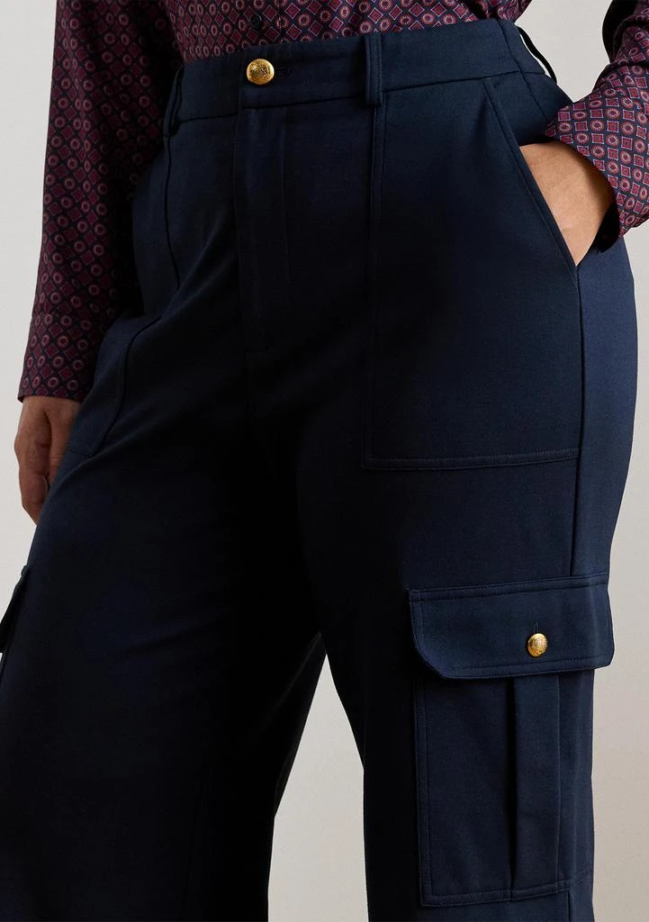 Ralph Lauren Plus Size Ponte Wide-Leg Cargo Pant 3