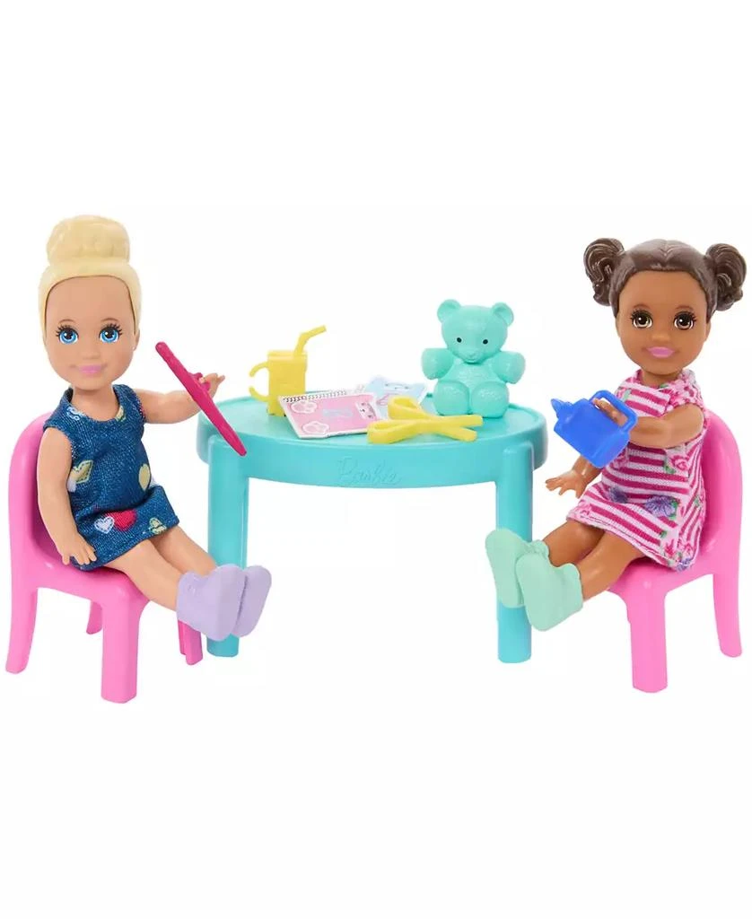 Barbie I Love School Classroom Playset with 1 Fashion Doll, 2 Small Dolls 20+ Accessories 4