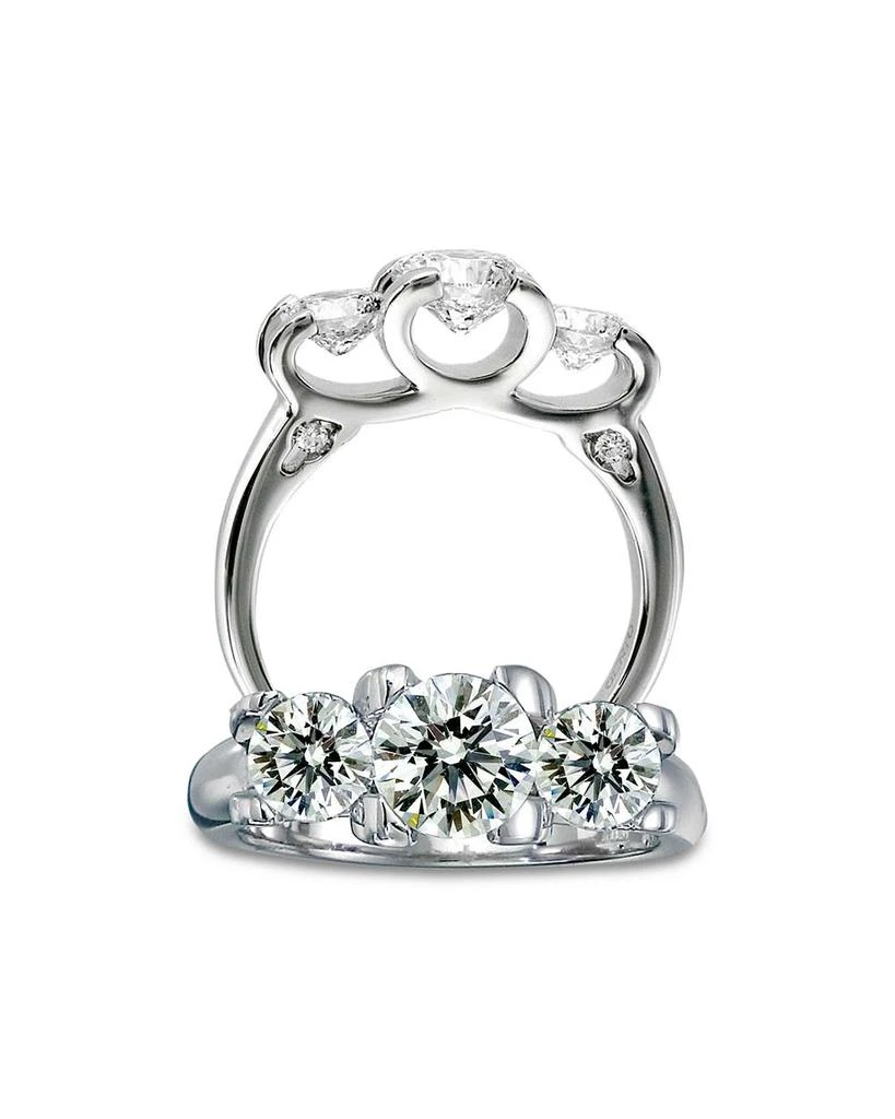 Roberto Coin 18K White Gold Cento Diamond Trilogy Ring 1