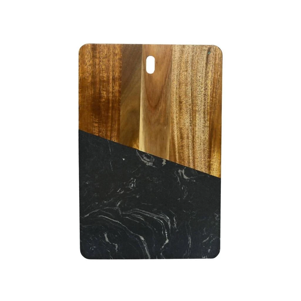 Creative Gifts International Creative Gifts International - Marble and Acacia Wood Rectangular Diagonal Board