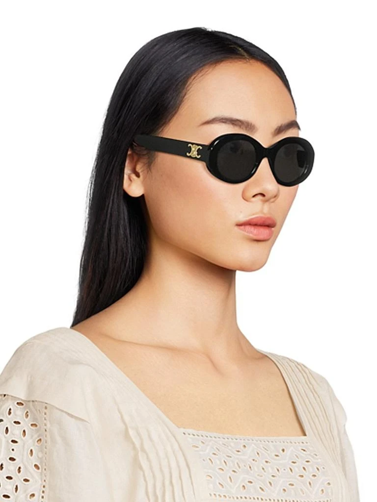 Celine Triomphe 52MM Oval Sunglasses 3