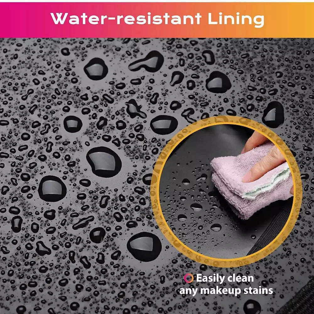 Byootique Rolling Makeup Train Case w/ Backpack Travel Barber Cosmetic Storage 2