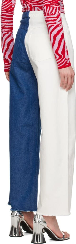 Marques Almeida Blue & White Boyfriend Jeans 3