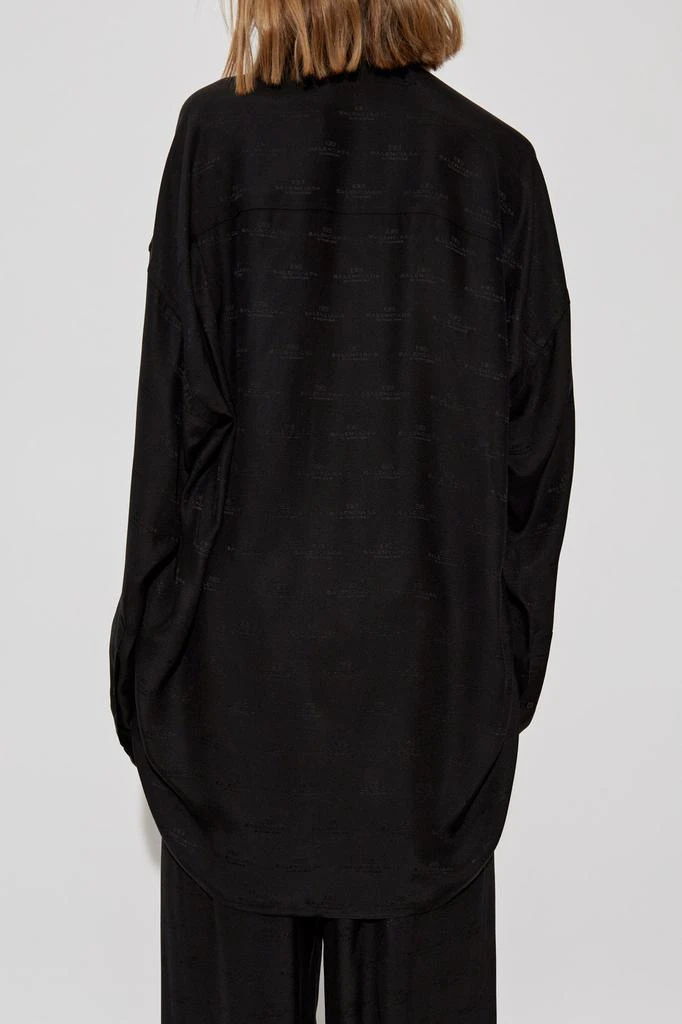Balenciaga Balenciaga Allover Logo Oversized Shirt 3
