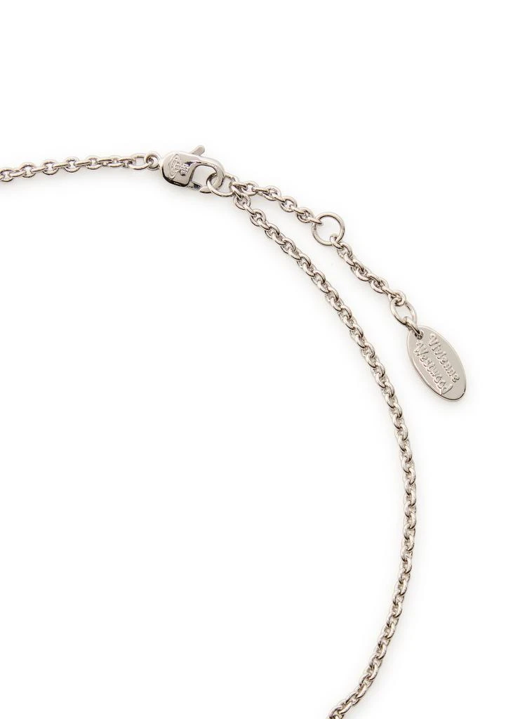 Vivienne Westwood Mayfair Bas Relief two-toned rhodium-plated necklace 4