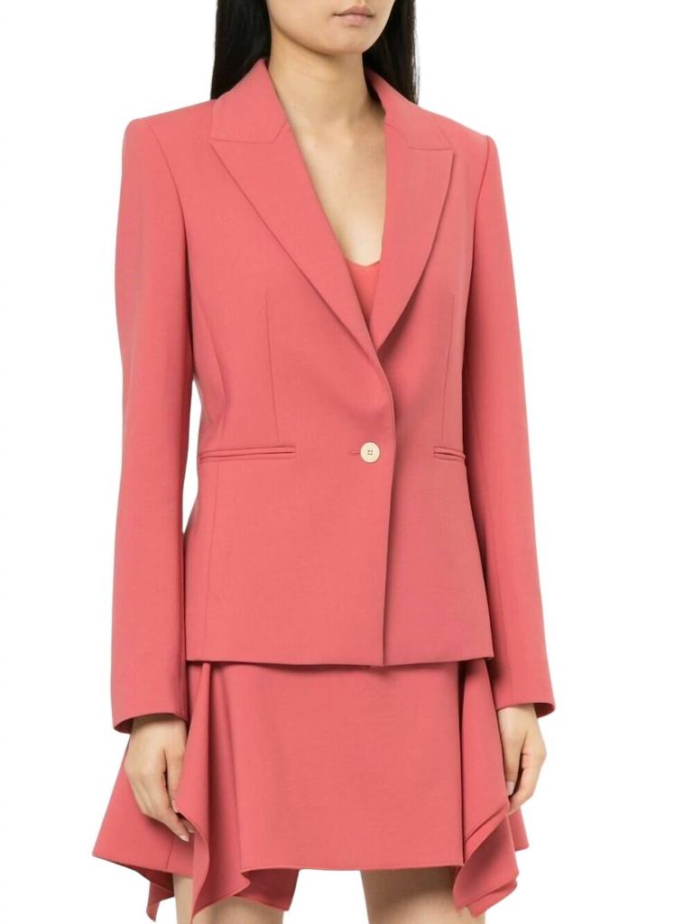 Dion Lee Double Wool Professional Blazer Jacket In Pink