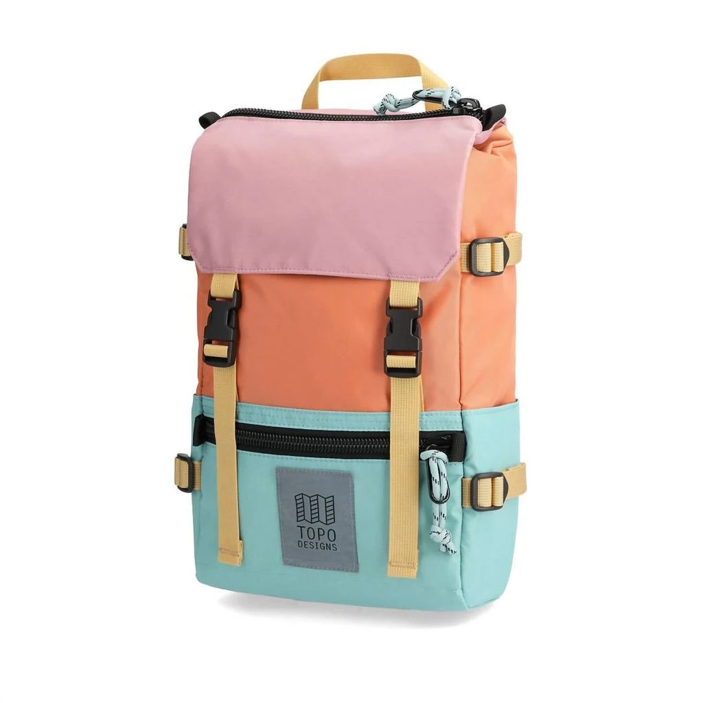 Topo Designs Men's Rover Pack Classic Backpack In Rose/geode Green 1