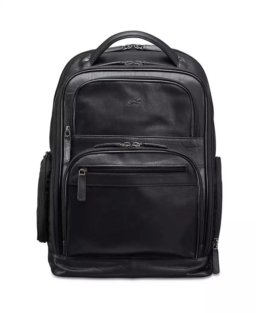 Mancini Leather Goods Buffalo Collection Laptop/ Tablet Backpack 1