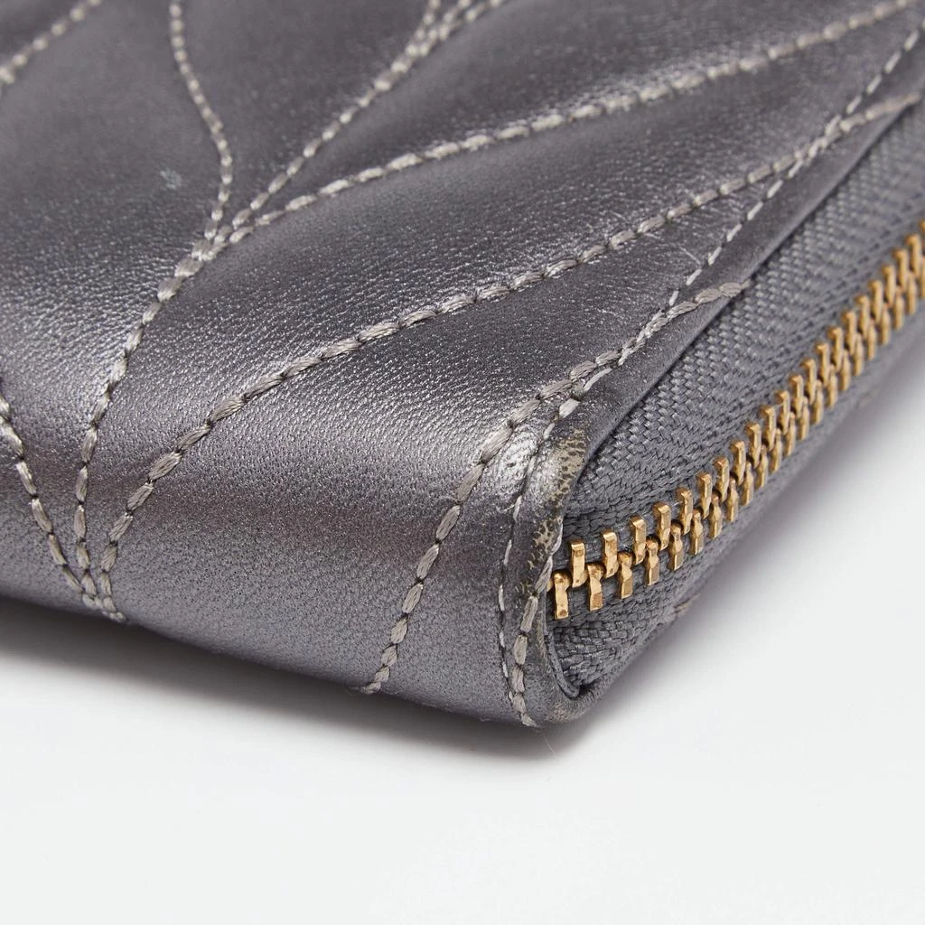 Kate Spade Kate Spade Grey Briar Lane Quilted Leather Neda Zip Around Wallet 8