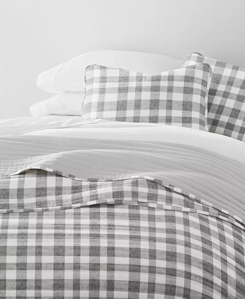 IENJOY HOME Watercolor Plaid Reversible 3-Pc. Quilt Set 5