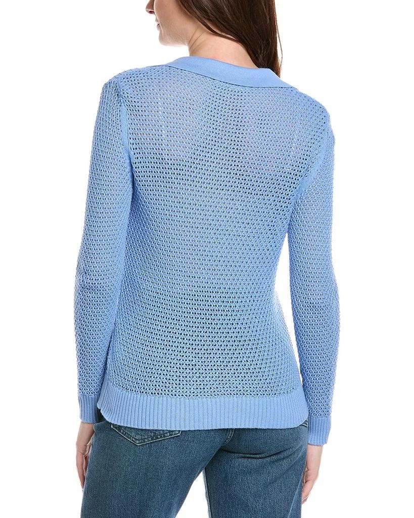 Hannah Rose Arwen Textured Polo Collar Cashmere-Blend Sweater 2