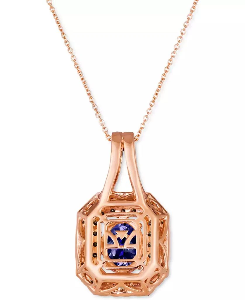 Le Vian Blueberry Tanzanite (1-3/4 ct. t.w.) & Diamond (1-1/10 ct. t.w.) Pendant Necklace in 14k Rose Gold, 18" + 2" extender 3