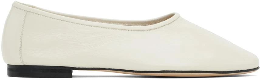 by FAR Off-White Prudence Creased Ballerina Flats 1