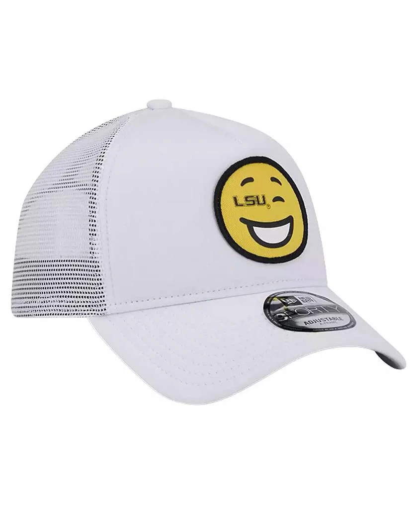 New Era Men's White LSU Tigers Wink Foam Trucker Adjustable Hat 3
