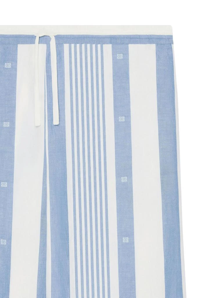Givenchy Plage Striped Cotton-Linen Pants 2