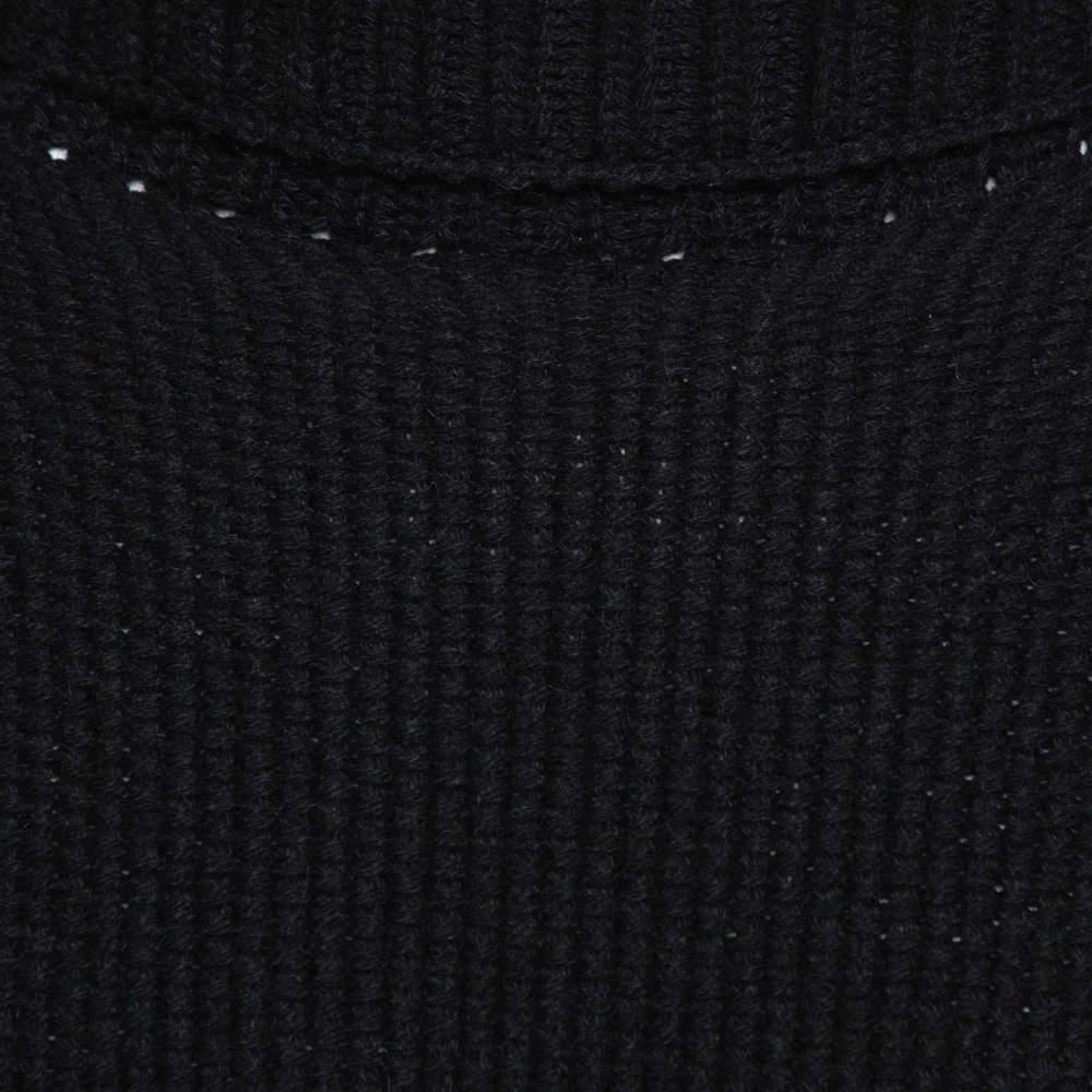 ANN DEMEULEMEESTER Ann Demeulemeester Black Alpaca Wool Knit Pepito Roll Neck Jumper M 4