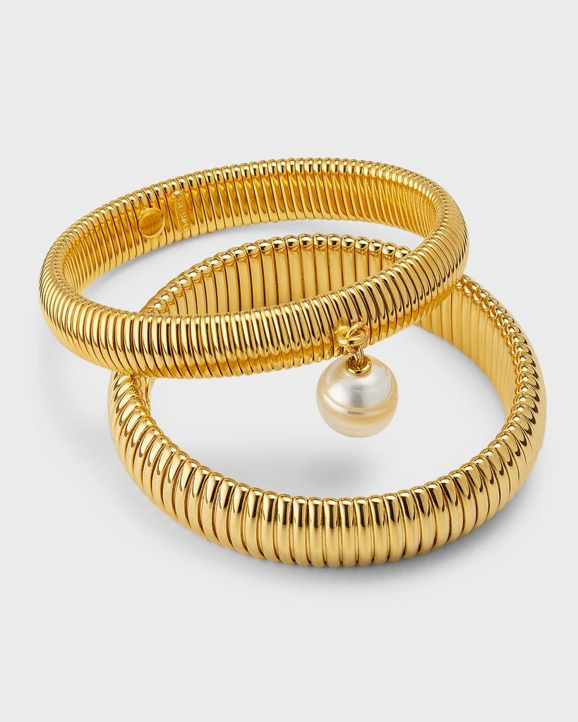 BEN-AMUN Pearly Cobra Bracelet, Set of Two 3