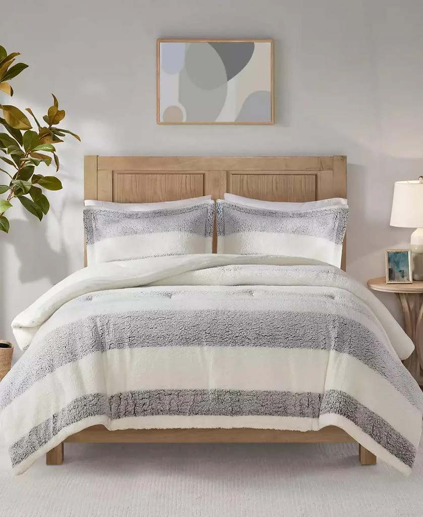 Macy's Hollis Sherpa 3-Piece Comforter Set 1