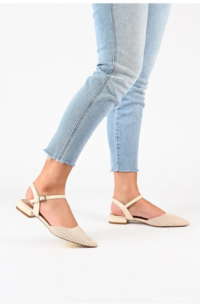 Journee Collection Ansley Ankle Strap Flat 8