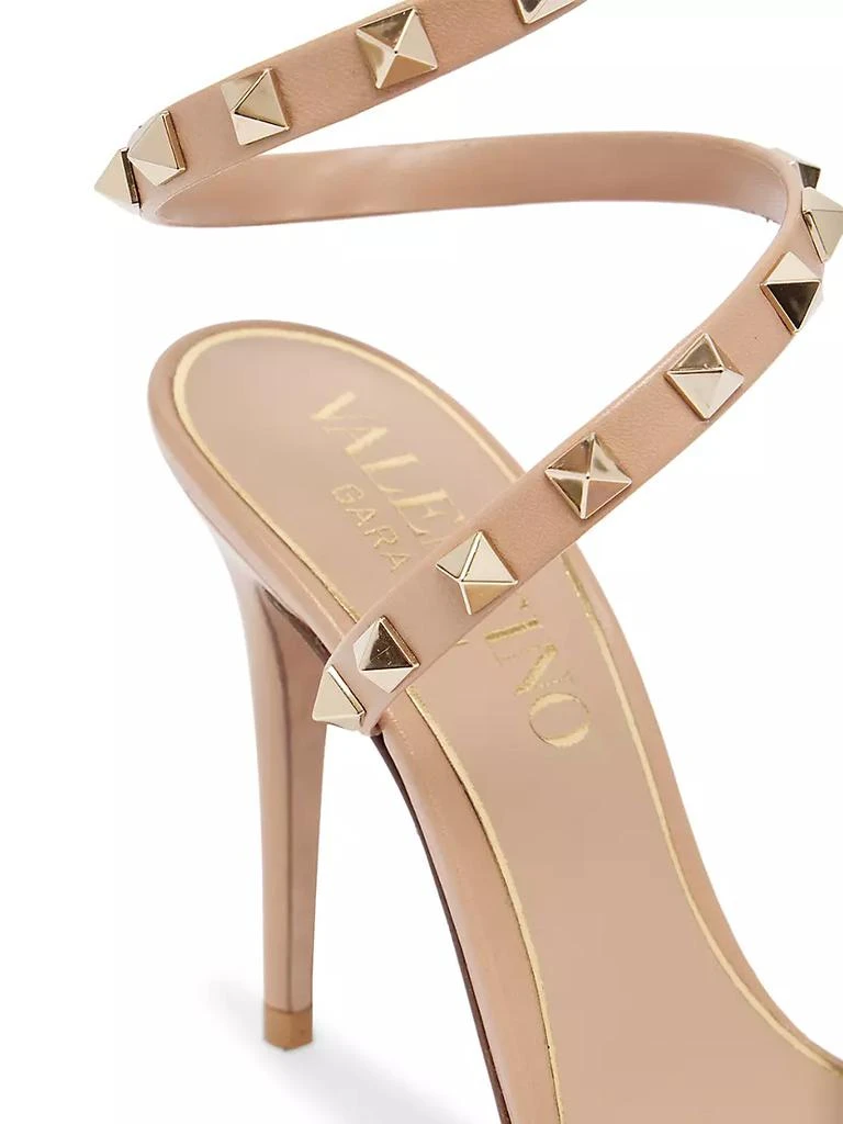 Valentino Rockstud Ankle-Wrap Stiletto Sandals 6