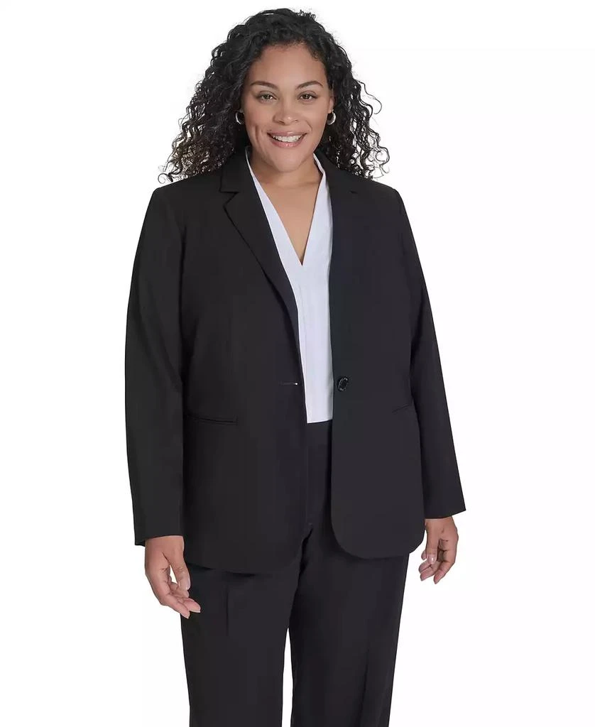Calvin Klein Plus Size One-Button Blazer 1