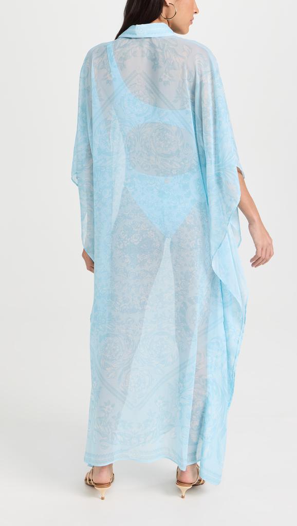 Versace Swim Robe Poly Chiffon Barocco Coverup