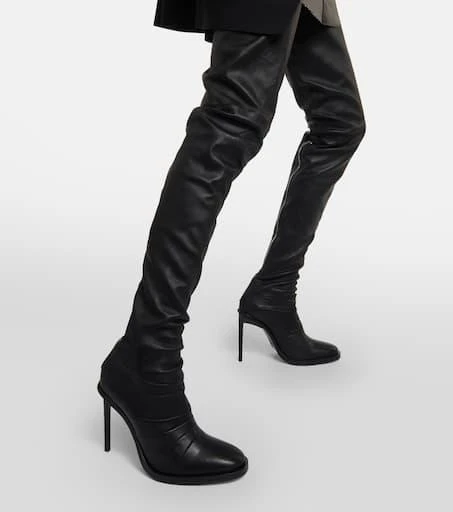 ANN DEMEULEMEESTER Adna over-the-knee leather boots 4