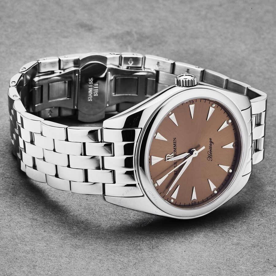 Revue Thommen Heritage Automatic Champagne Dial Men's Watch 21010.2139