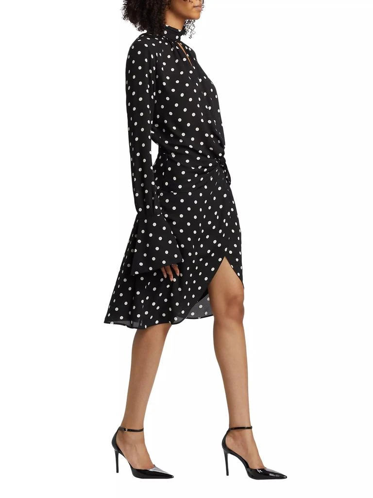 Polka Dot Crpe De Chine Cut-Out Midi-Dress  On Sale Now with Up to 70%  Off | Discover Exclusive Deals & Savings at BeyondStyle  Authentic Nina  Ricci a-line|dresses|premier|long sleeve|Women's|women's|mockneck|midi|polka  dot|women's apparel