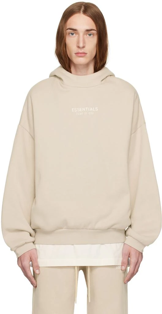 Fear of God ESSENTIALS Taupe Bonded Hoodie 1