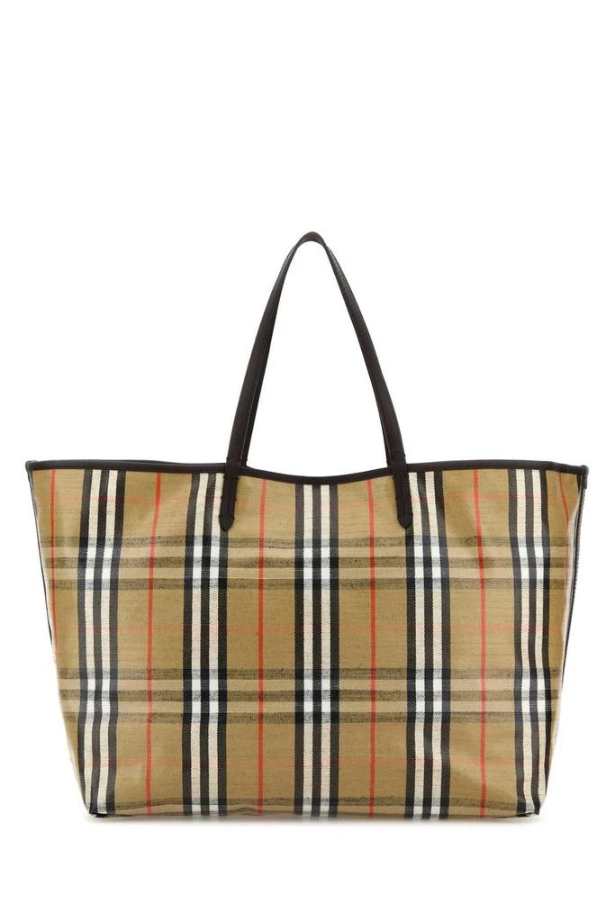 Burberry Burberry Check Printed Tote Bag 2