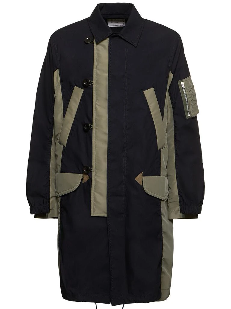 Sacai Military Cotton & Nylon Coat 1