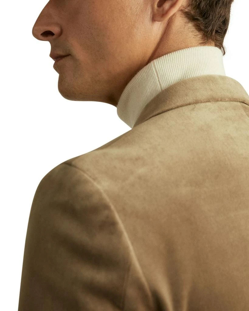 REISS Royale Velvet Regular Fit Double Breasted Peak Lapel Blazer 4