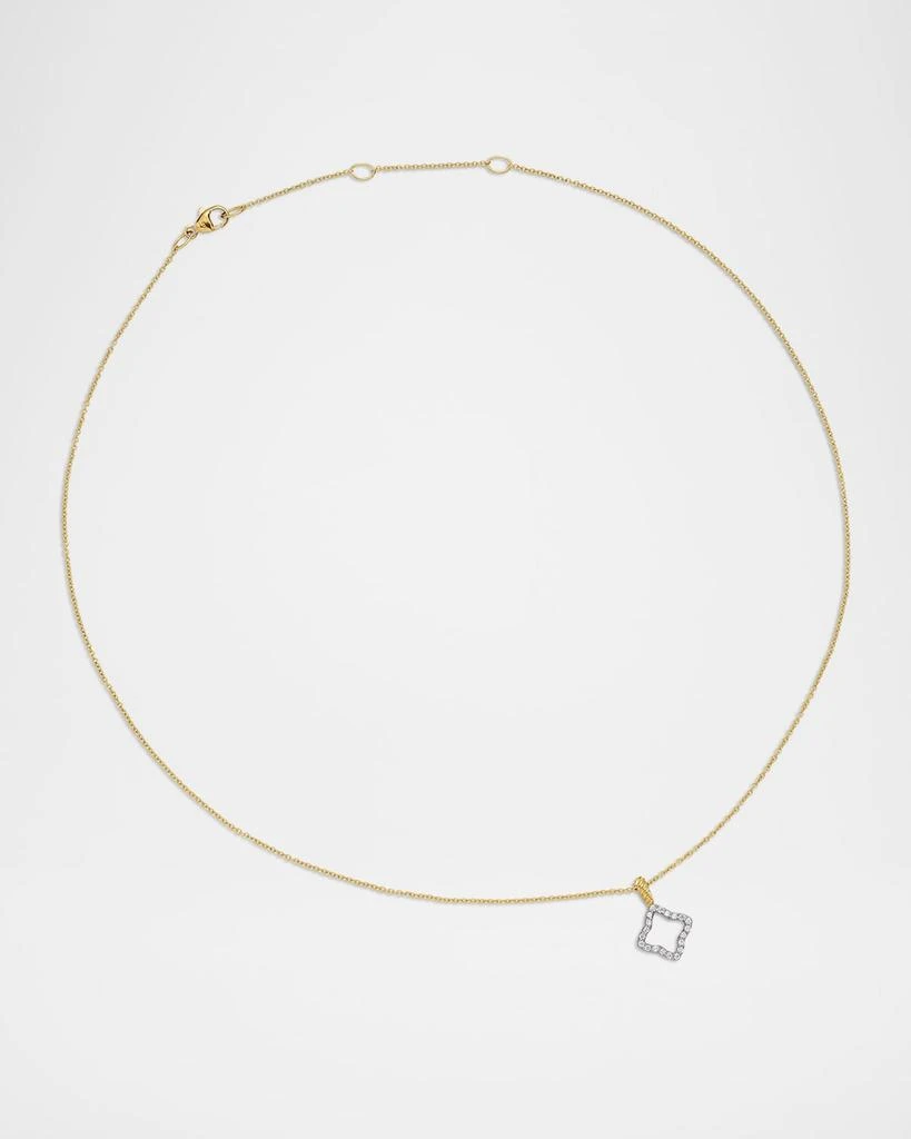 David Yurman Cable Collectibles 18k Gold Quatrefoil Necklace 3