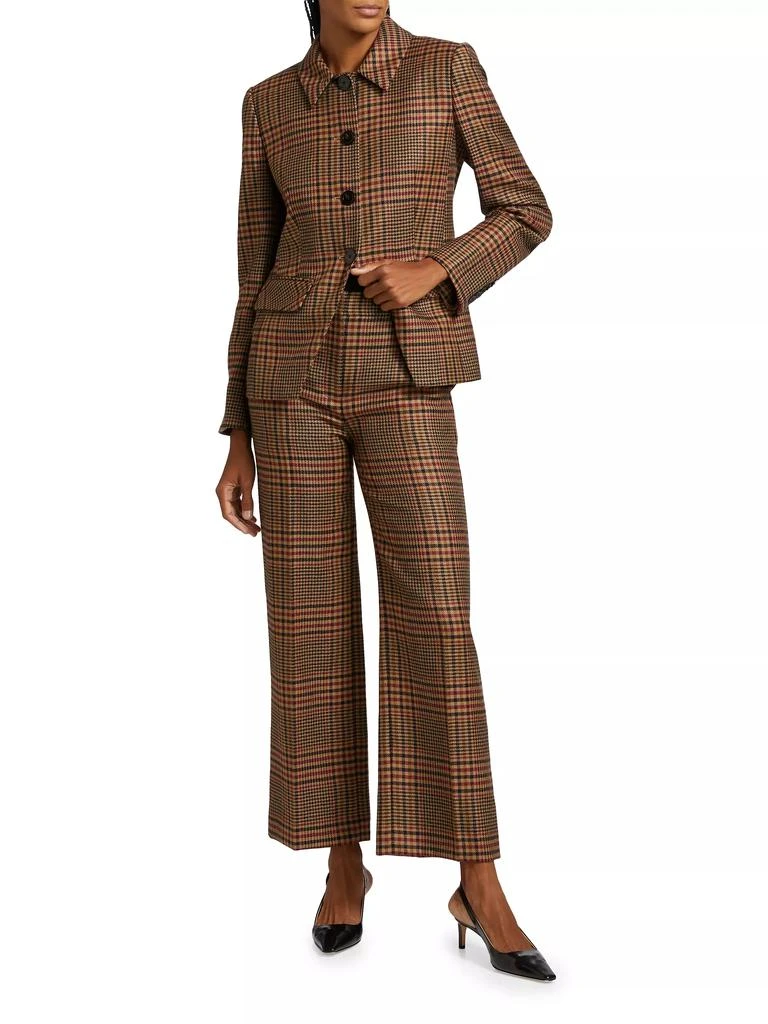 VERONICA BEARD Brixton Wool Plaid Pants 2