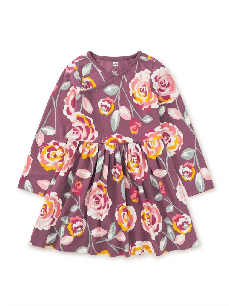 Tea Collection Tea Collection - Long Sleeve Wrap Neck Dress 4