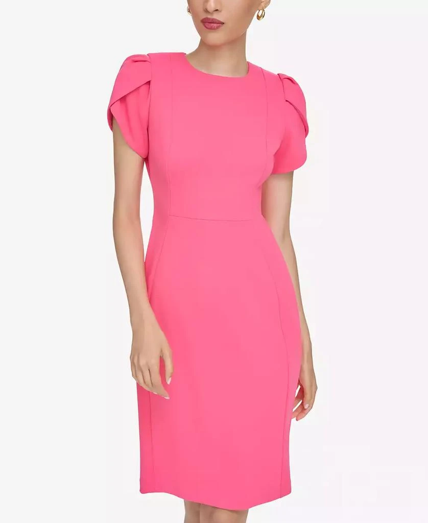 Calvin Klein Women's Tulip-Sleeve Sheath Dress 4