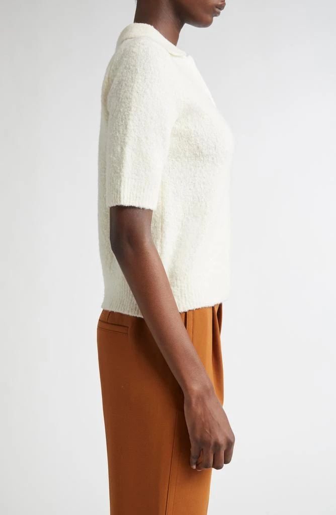 Vince Bouclé Short Sleeve Polo Sweater 4