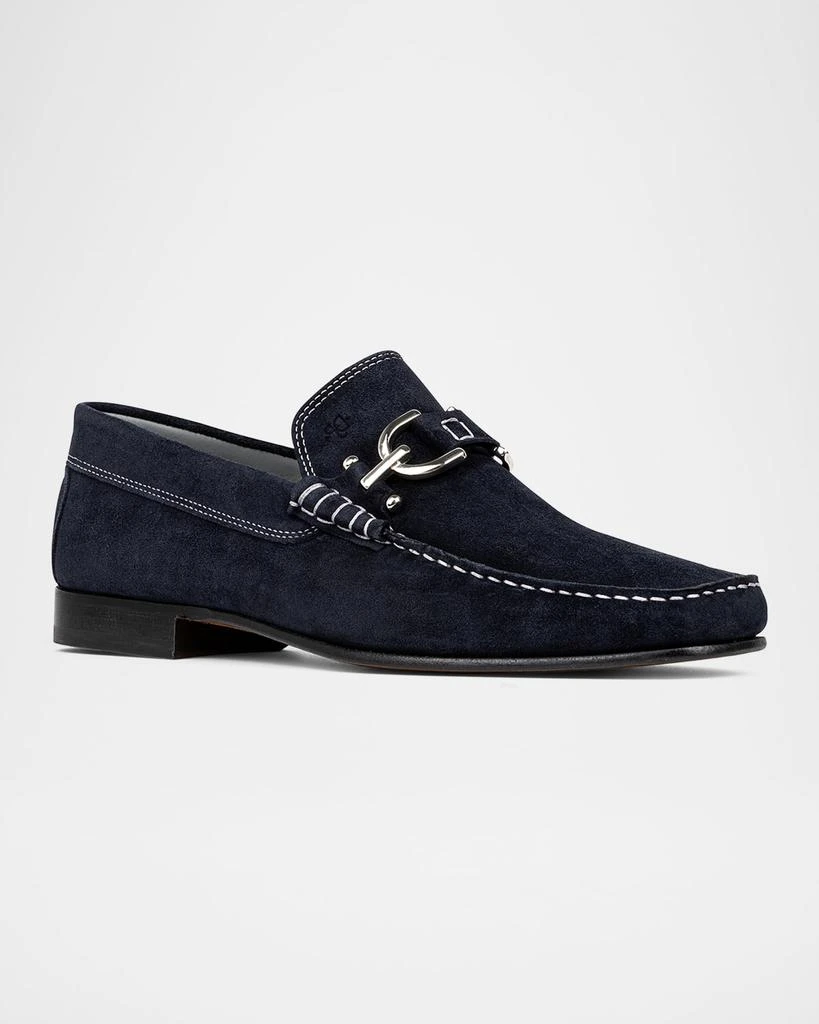 Donald Pliner Men's Dacio Suede Bit Loafers 2