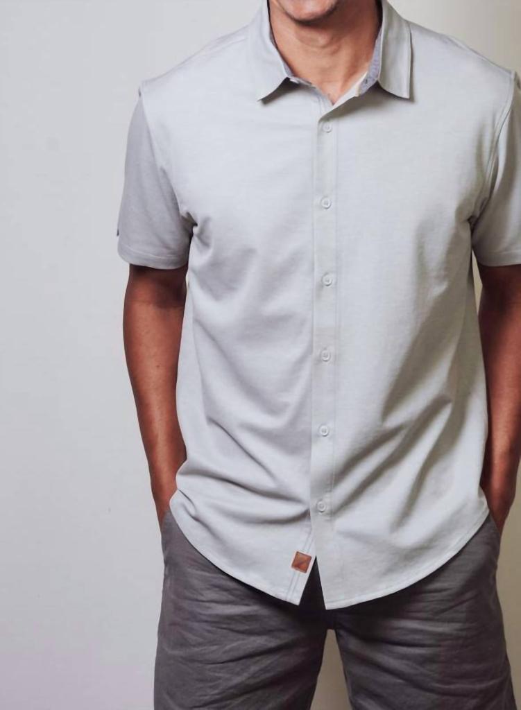 Fundamental Coast Wilshire Short Sleeve Shirt In Seaglass