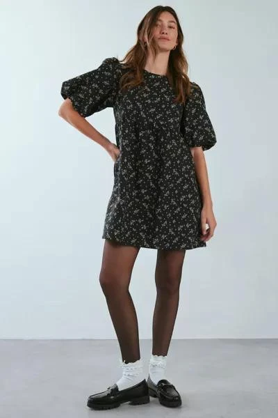 knee length dresses for ladies Pink Floral Print Shimmer Floral Dress | Purple Door